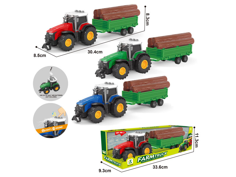 Friction Farmer Truck W/L_M(3C) toys