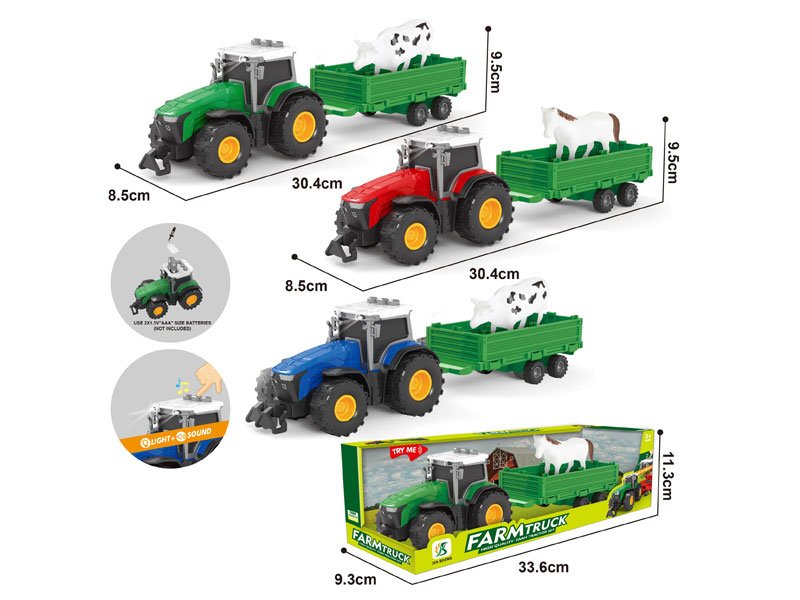 Friction Farm Truck W/L_M(2S3C) toys