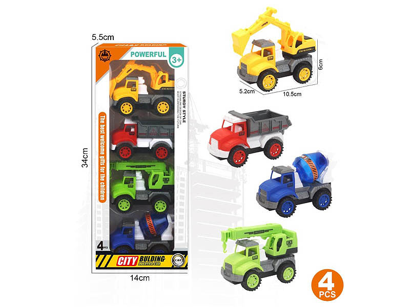 Friction Construction Truck(4in1) toys