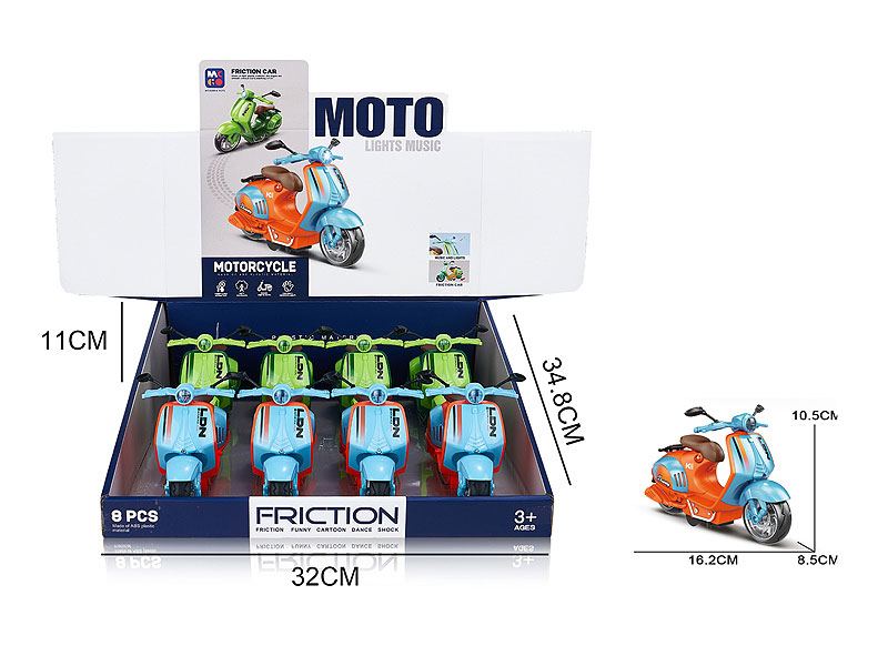 Friction Motorcycle W/L_S(8in1) toys