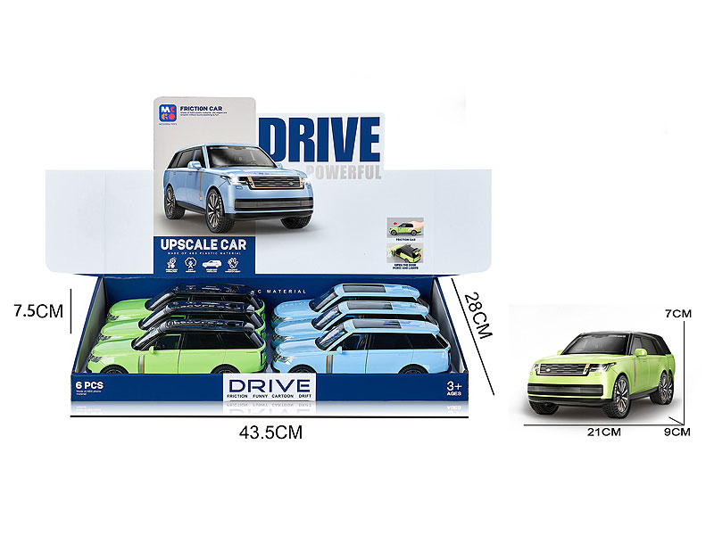 Friction Car W/L_S(6in1) toys