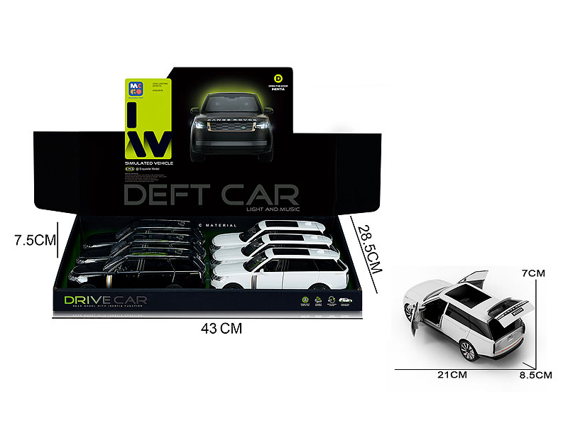 Friction Car W/L_S(6in1) toys