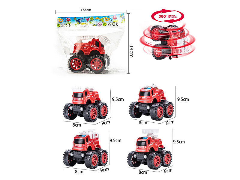 Friction Stunt Fire Engine(4S) toys