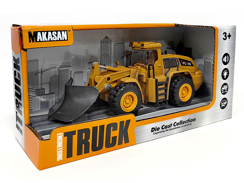 Die Cast Construction Truck Friction W/L_M toys
