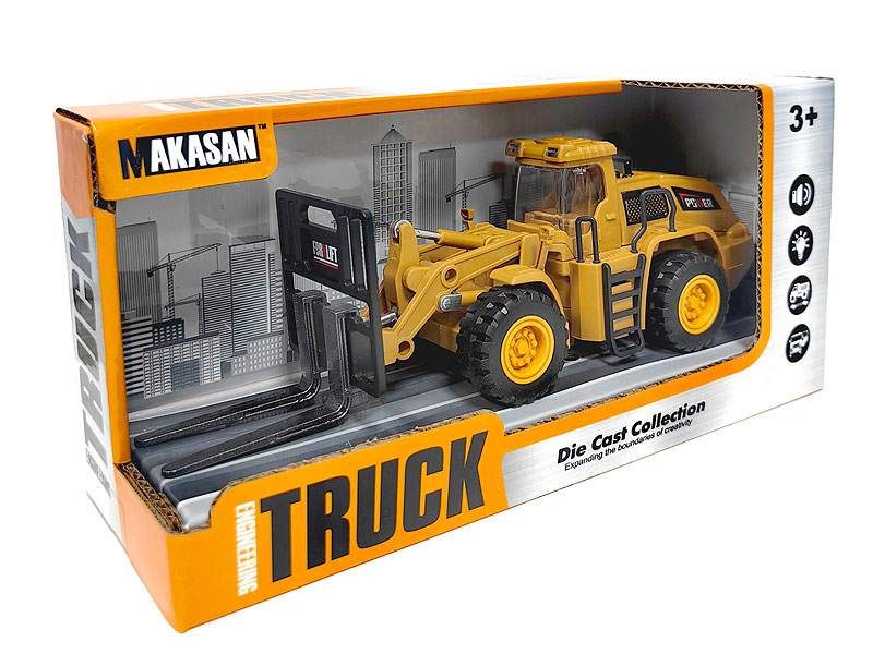 Die Cast Construction Truck Friction W/L_M toys