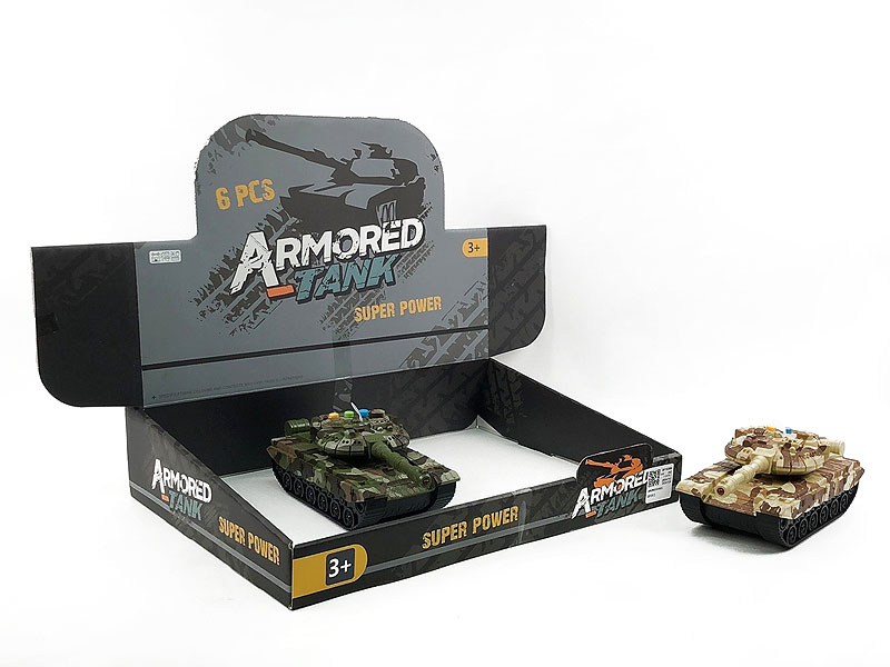 Friction Tank W/L_S(6in1) toys