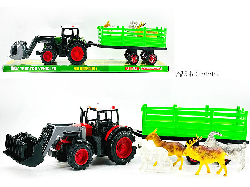 Friction Farmer Truck Set(2C) toys