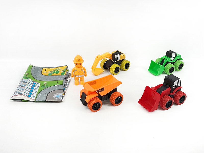 Friction Construction Truck Set(4in1) toys