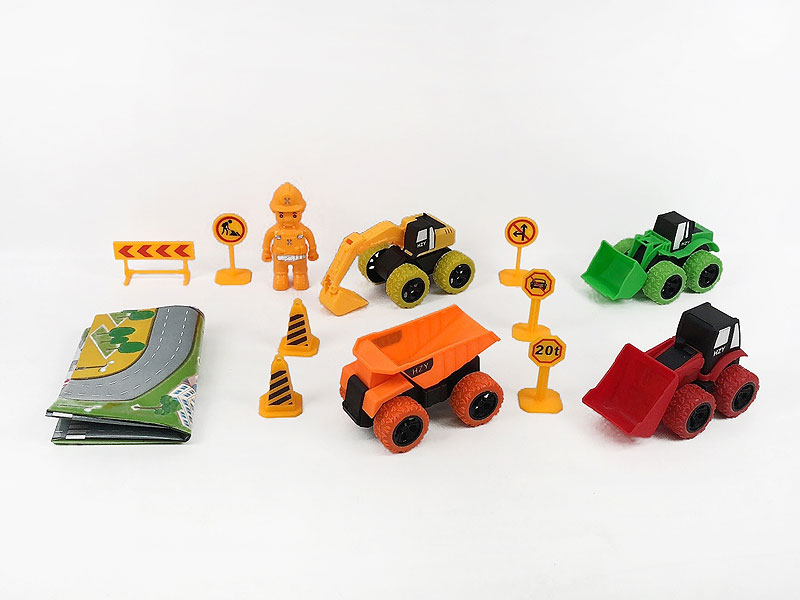 Friction Construction Truck Set(4in1) toys