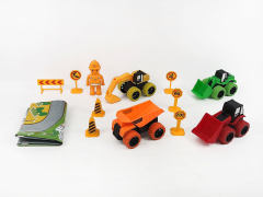 Friction Construction Truck Set(4in1) toys