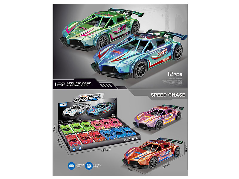 Friction Sports Car(12in1) toys
