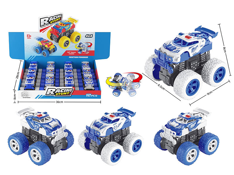 Friction Police Car(12in1) toys