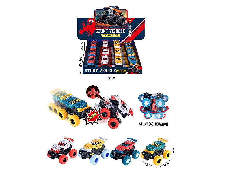 Frction Transforms Car(12in1) toys