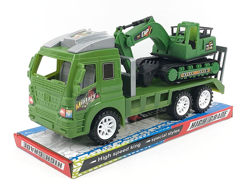 Friction Truck Tow Excavating Machinery toys