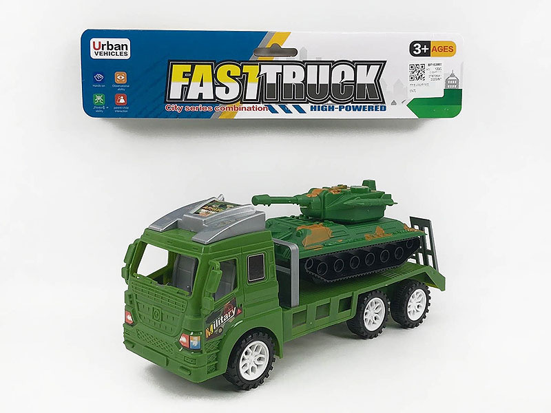 Friction Truck Tow Free Wheel Tank toys