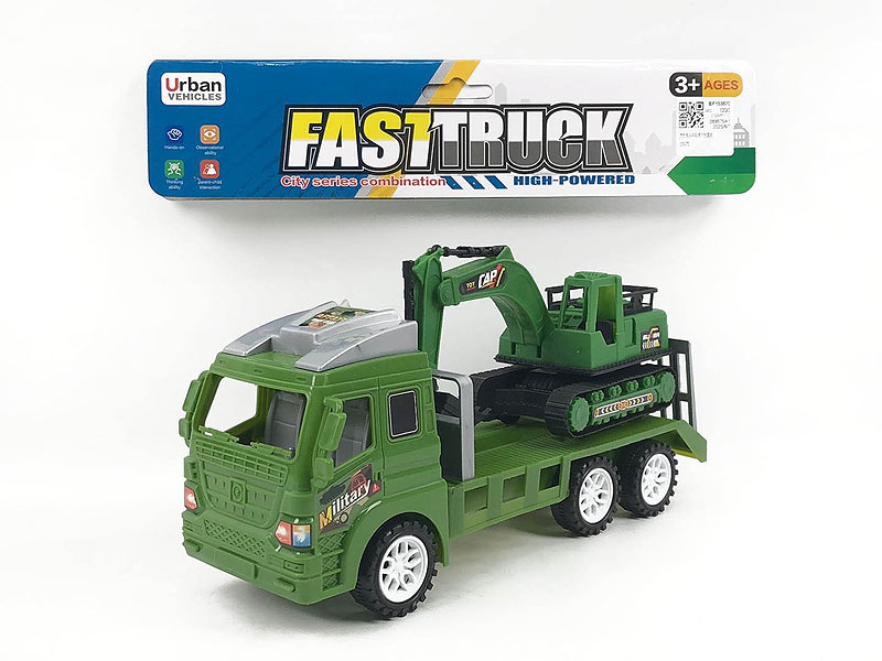 Friction Truck Tow Free Wheel Excavating Machinery toys