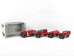 Die Cast Fire Engine Friction(4S) toys
