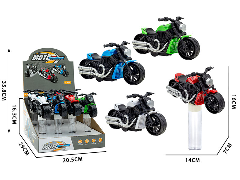 Friction Motorcycle & Candy Stick(8in1) toys