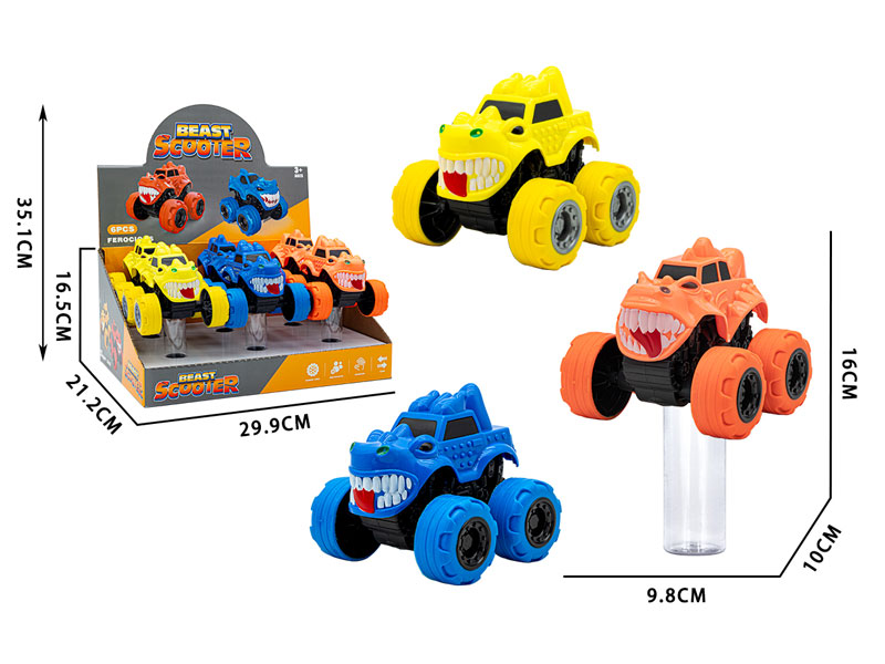 Friction Car & Candy Stick(6in1) toys