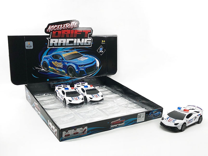 Friction Police Car(8in1) toys