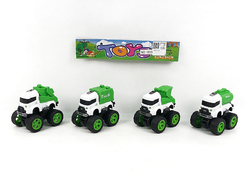 Friction Sanitation Truck(4in1) toys