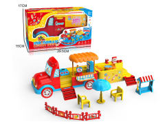 Friction Storage Food Cart toys