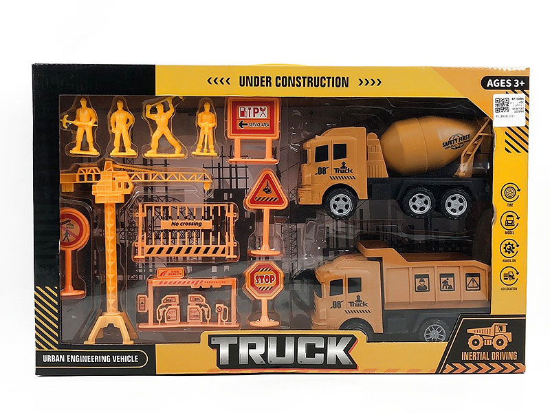 Friction Construction Truck Set(2in1) toys