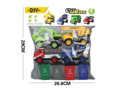 Friction Construction Truck Set(4in1) toys