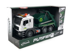 1:10 Friction Sanitation Truck W/L_S toys