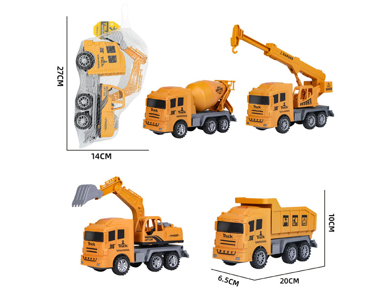 Friction Construction Truck(4S) toys