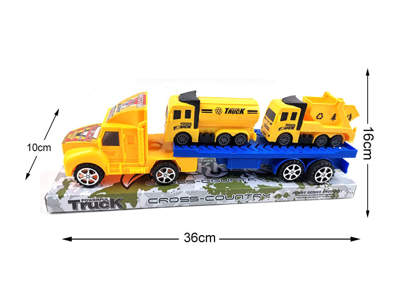 Friction Truck Tow Free Wheel Sanitation Car toys
