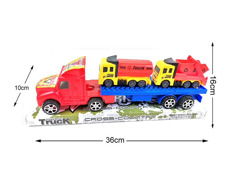 Friction Truck Tow Free Wheel Sanitation Car toys