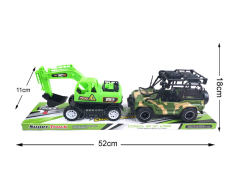 Friction Excavating Machinery & Free Wheel Jeep toys