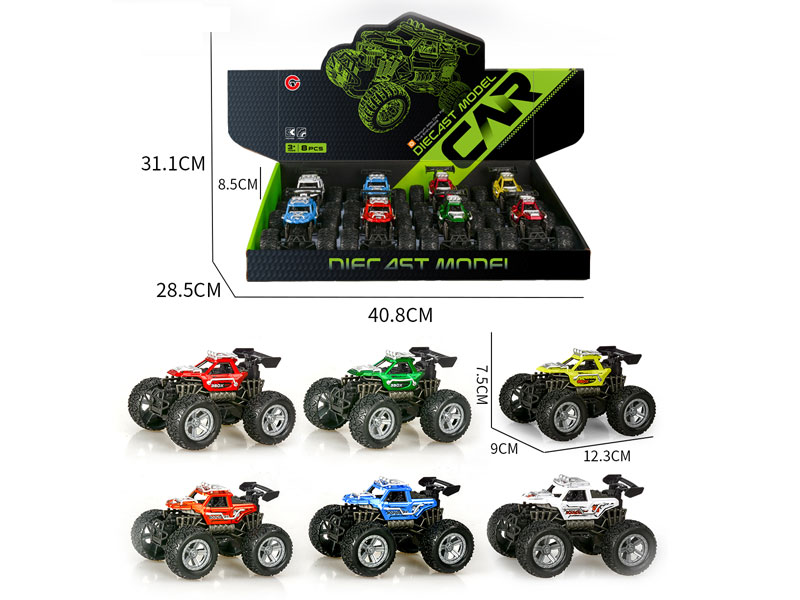 1:32 Die Cast Cross-country Car Friction(8in1) toys