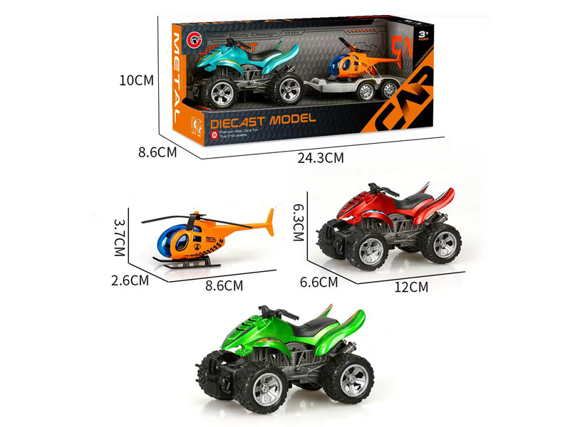 1:12 Die Cast Motorcycle Friction(3C) toys