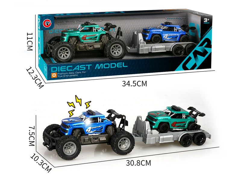 1:28 Die Cast Cross-country Car Friction W/L_M(2C) toys
