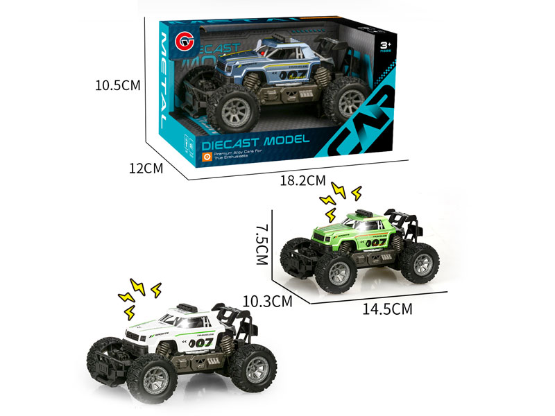 1:28 Die Cast Cross-country Car Friction W/L_M(3C) toys