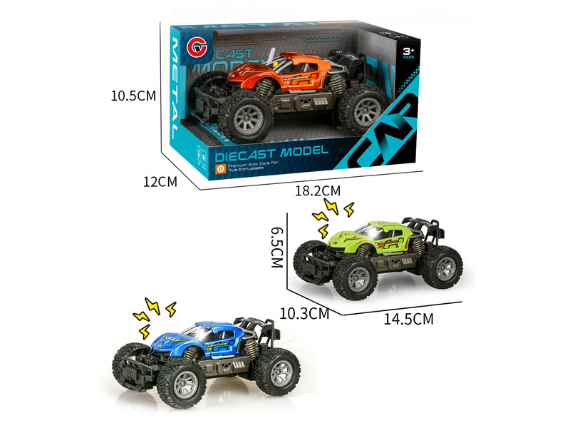 1:28 Die Cast Cross-country Car Friction W/L_M(3C) toys