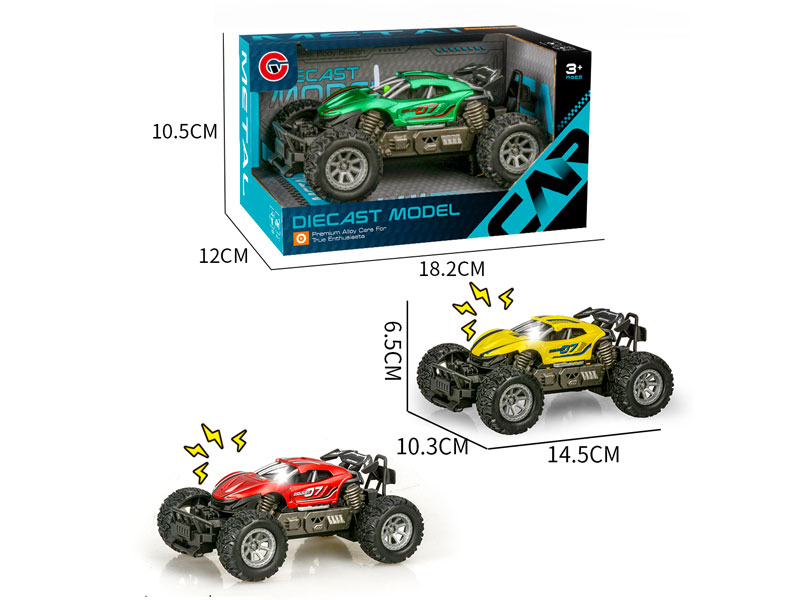 1:28 Die Cast Cross-country Car Friction W/L_M(3C) toys