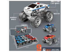 Friction  Police Car(9in1) toys