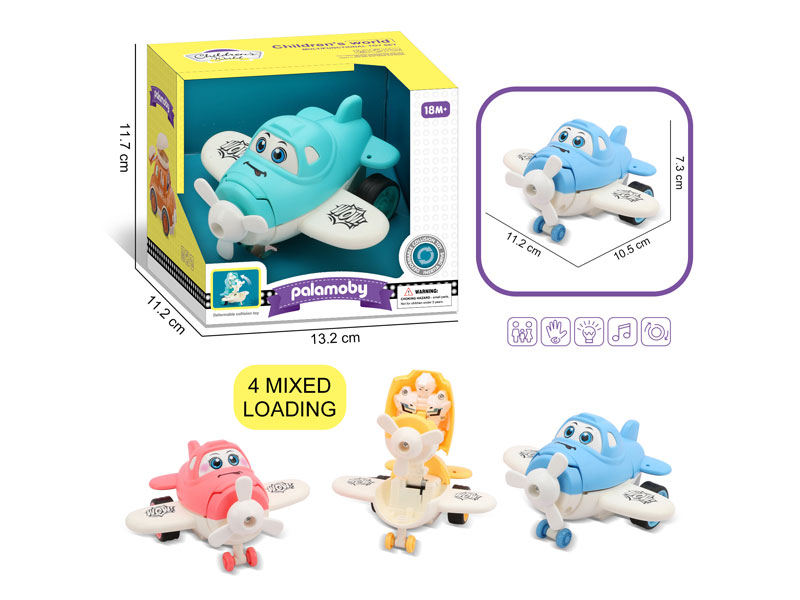 Friction Transforms Airplane(4C) toys