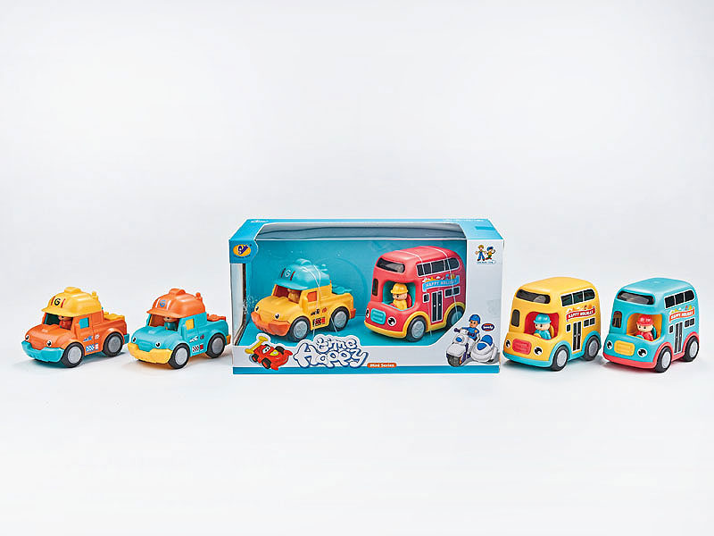 Friction Construction Truck & Friction Bus toys