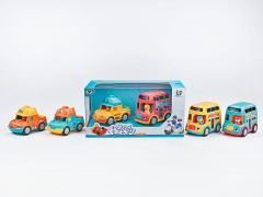 Friction Construction Truck & Friction Bus toys