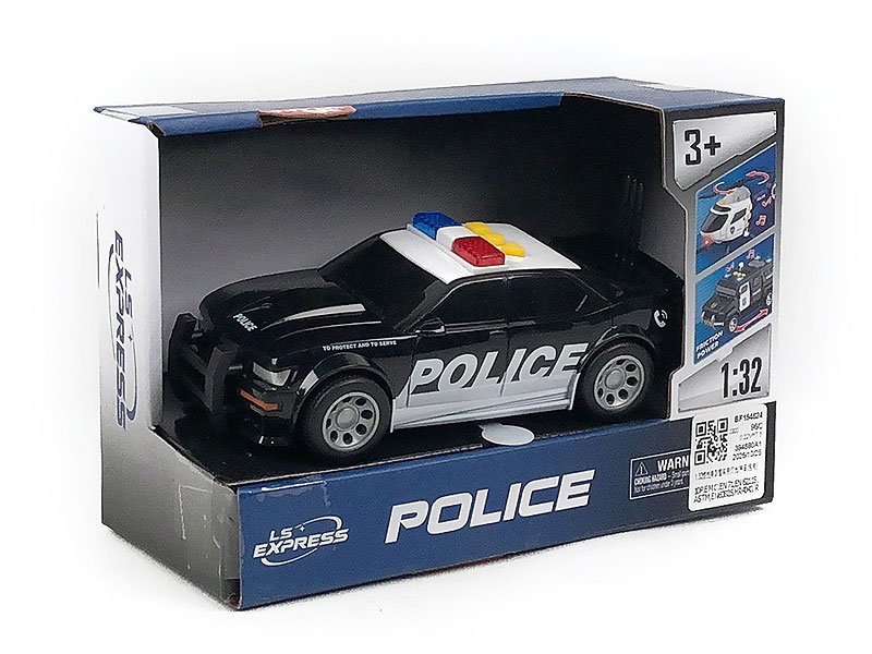 1:32 Friction Police Car W/L_S toys