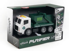 1:32 Friction Sanitation Truck W/L_S toys