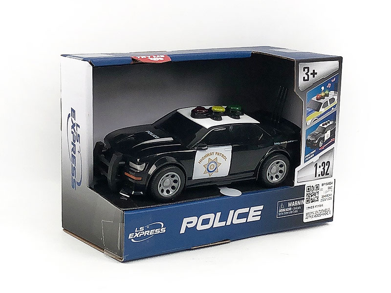 1:32 Friction Police Car W/L_S toys