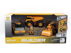 1:32 Friction Construction Truck Set W/L_S(3in1) toys