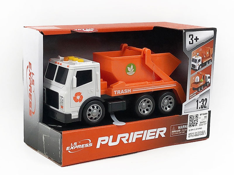 1:32 Friction Sanitation Truck W/L_S toys