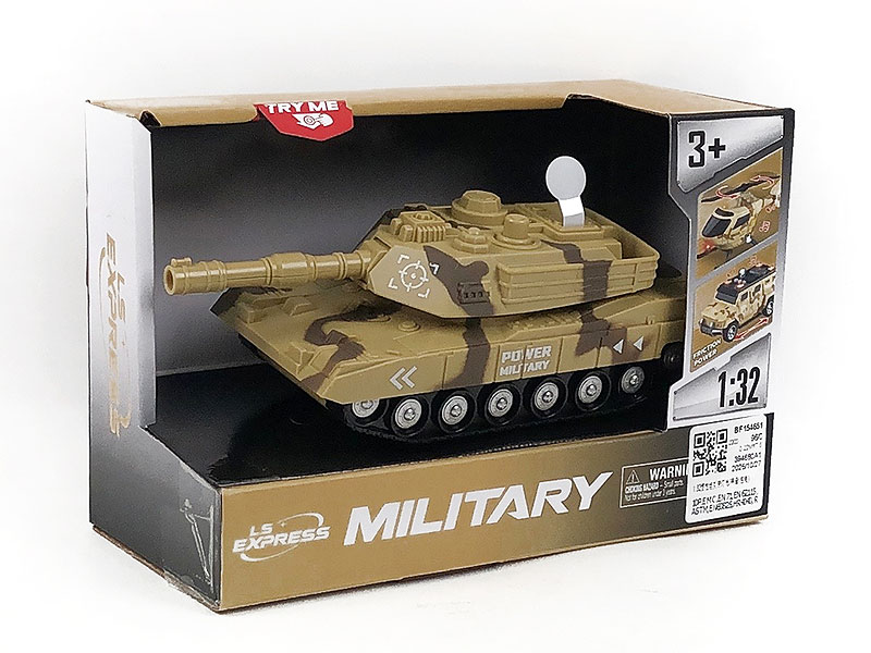 1:32 Friction Tank W/L_S toys