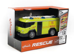 1:32 Friction Fire Engine W/L_S toys